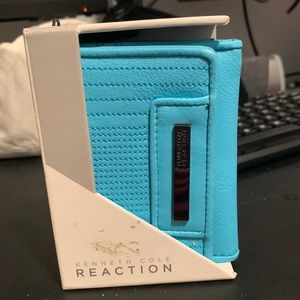 Kenneth Cole Reaction Wallet Turquoise NWT